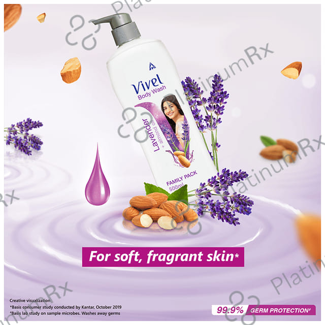 Vivel Lavender + Almond Oil Family Pack Body Wash