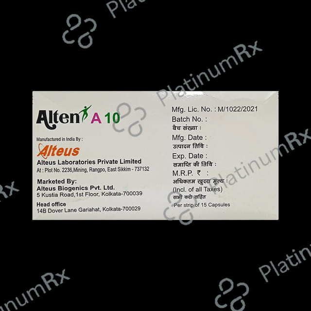 Alten A 10/75mg Capsule 15s