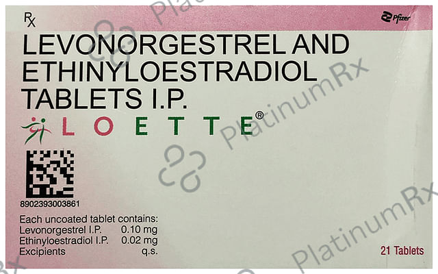 Loette 0.02/0.1mg Tablet 21s