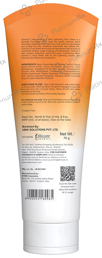 Glomed C Face Wash 70ml