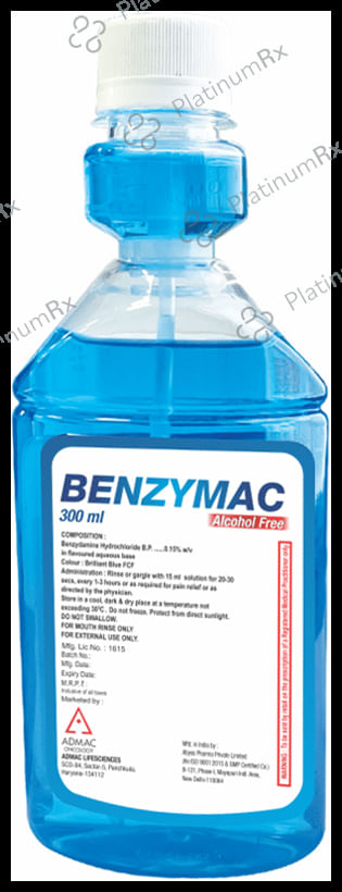 Benzymac Mouth Wash Alcohol Free