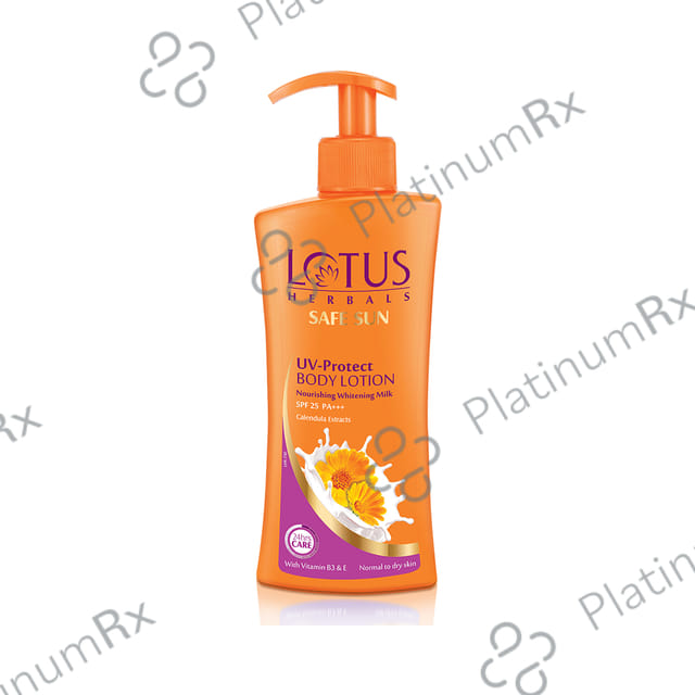 Lotus Herbals Safe Sun UV Protect SPF 25 PA+++ Body Lotion 250ml
