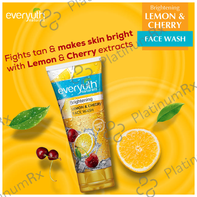Everyuth Naturals Brightening Lemon & Cherry Face Wash 150 gm