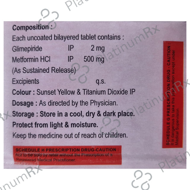 Frey Met G 2mg Tablet SR 10s