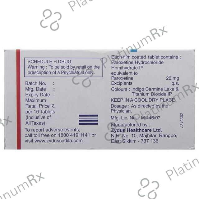 Xet 20mg Tablet 10s
