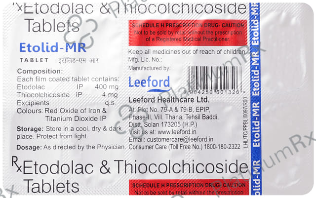 Etolid MR 400/4mg Tablet 10s