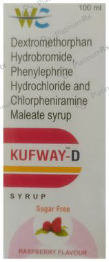 Kufway D Syrup Raspberry Sugar Free 100ml