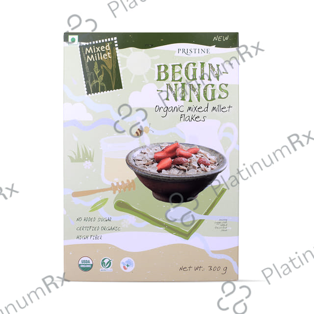 Pristine Beginnings Organic Mixed Millet Flakes 300 gm