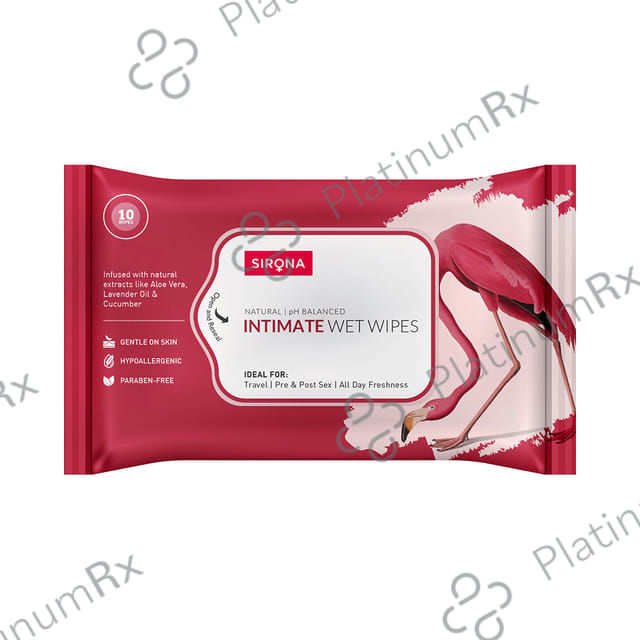 Sirona Intimate Wet Wipes 10 wipes