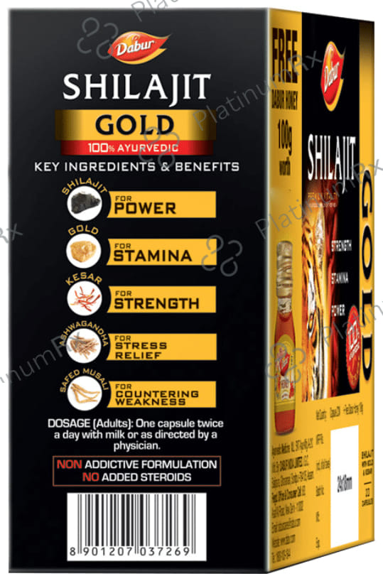 Dabur Shilajit Gold for Men Capsule 20s