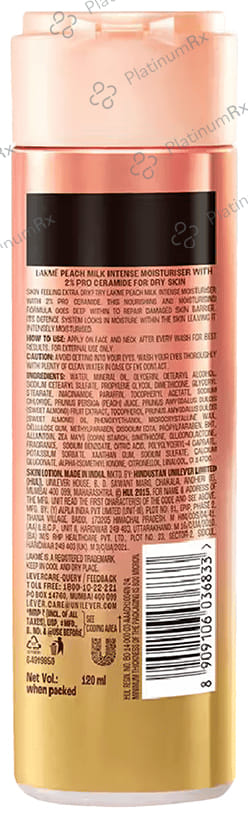 Lakme Peach Milk Vit E Moisture-Riser 120 ml