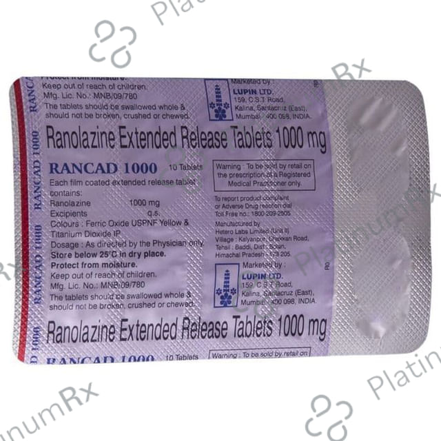 Rancad ER 1000mg Tablet 10s