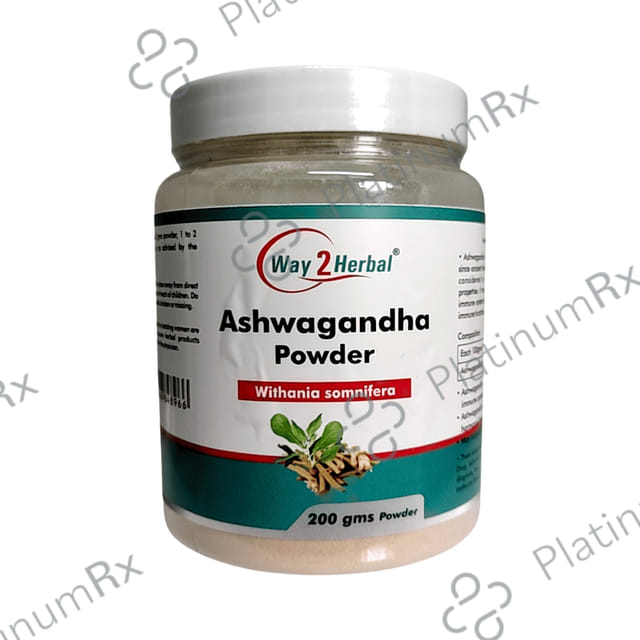 Way2Herbal Organic Ashwagandha Withania Somnifera Powder