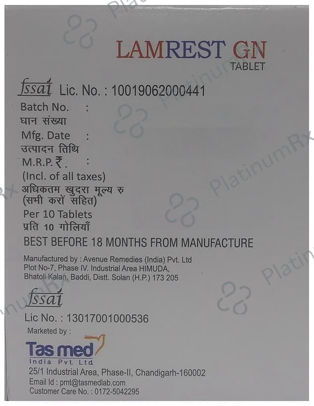 Lamrest GN Tablet 10s