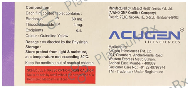 Etoroco T 60/4mg Tablet 10s