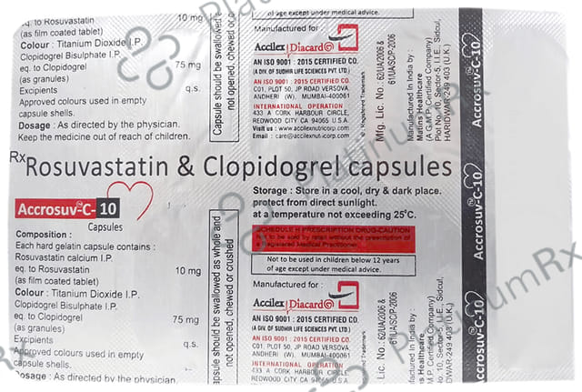 Accrosuv C 10/75mg Capsule 10s