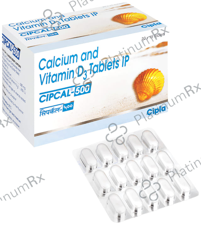 Cipcal 500mg/250IU Tablet 15s