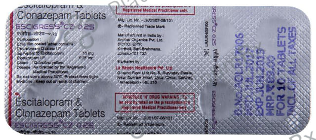 Escigress CZ 0.25 Tablet