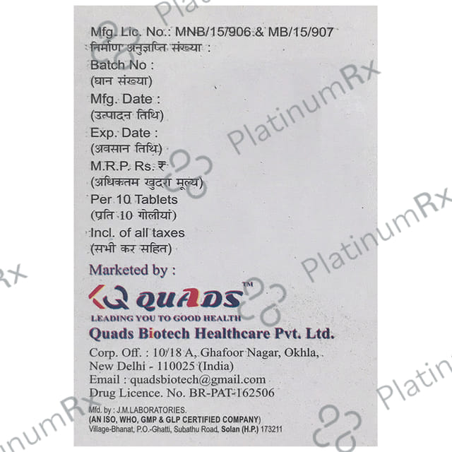 QPride M1/1000mg Forte Tablet SR 10s