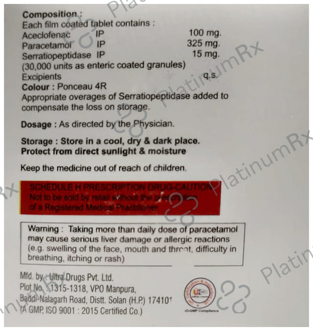 Restocare-SP 100mg/325mg/15mg Tablet
