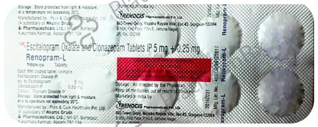 Renopram L 0.25mg/10mg Tablet