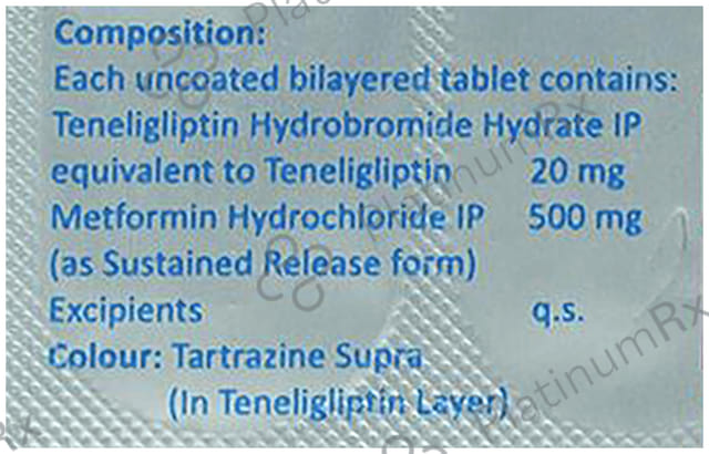 Tenelisafe M 500mg/20mg Tablet