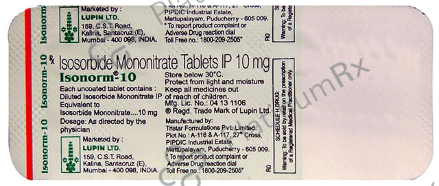 Isonorm 10mg Tablet 10s