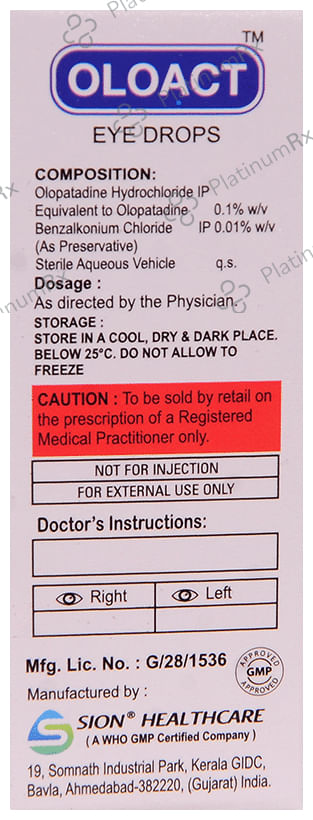 Oloact 0.1% Eye Drop 5ml