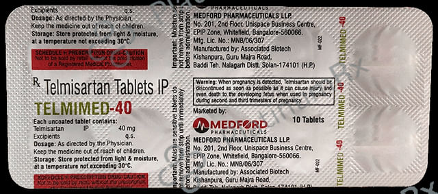 Telmimed 40 Tablet