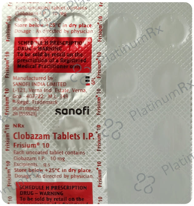Frisium 10mg Tablet 15s