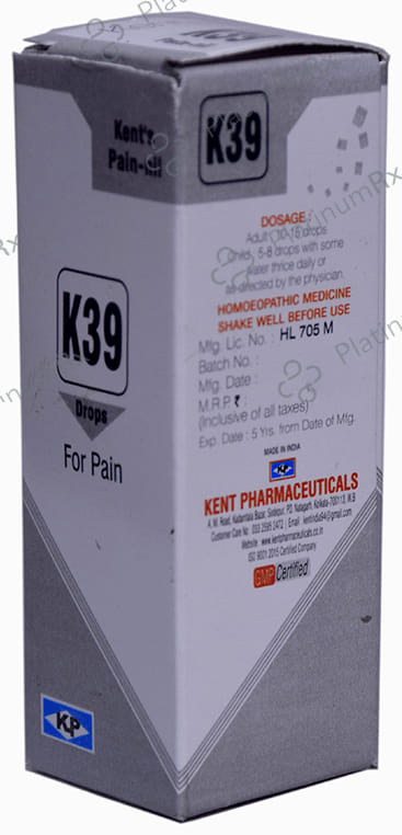 Kent's K39 Pain Oral Drops