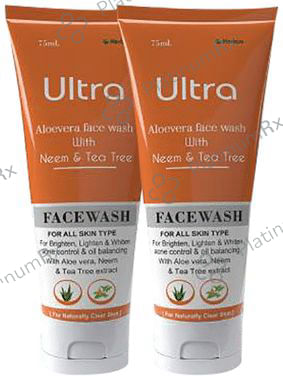 Ultra Aloevera Face Wash with Neem & Tea Tree (75ml Each)