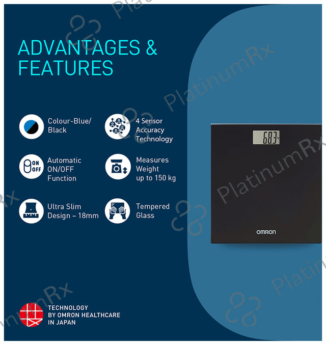 Omron HN-289 Weighing Scale Black