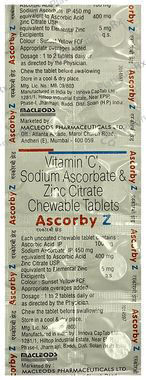 Ascorby Z Chewable Tablet