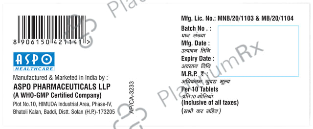 Asmitel AM 40mg/5mg Tablet