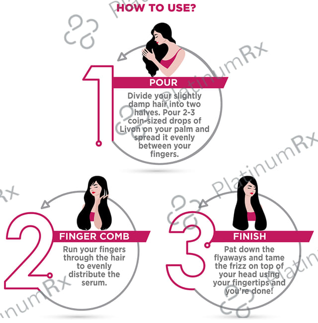 Livon Anti-Frizz Serum for All Hair Types 50 Serum