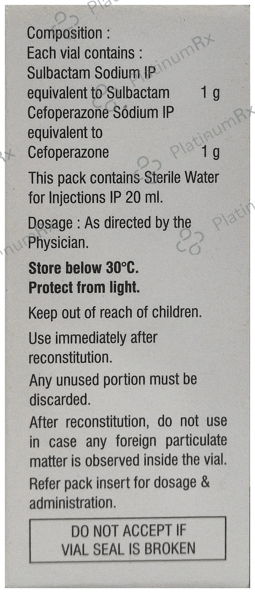 Zostum 1000/1000mg Injection 1ml