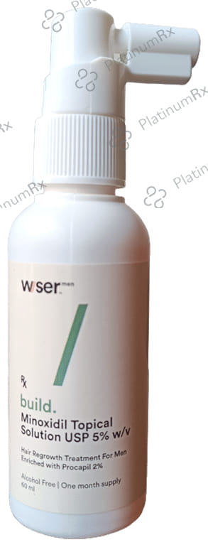 Wiser Men Build Minoxidil Topical Solution 60ml