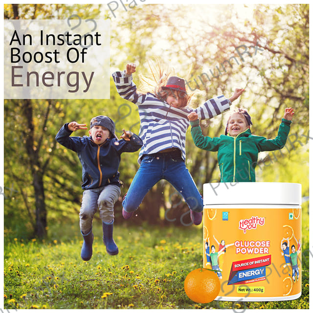 Healthy You Glucose Instant Drink with Vitamin C Orange Powder 400 gm