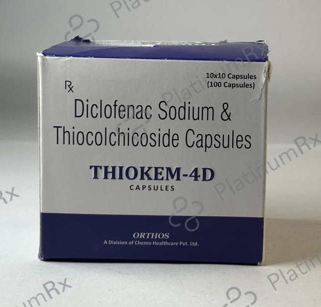 Thiokem 4/50mg D Capsule 10s