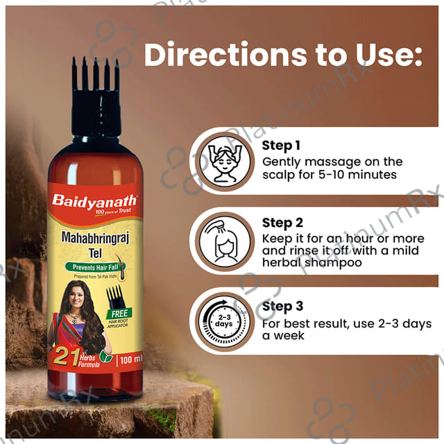 Baidyanath (Noida) Mahabhringraj Tail 100 ml