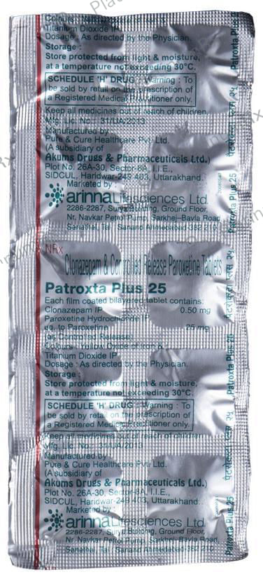 Patroxta Plus 25 Tablet CR