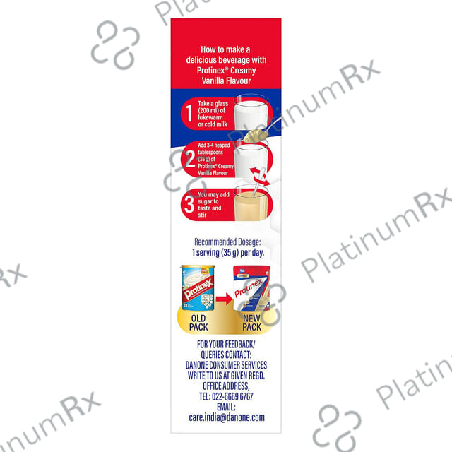 Protinex Creamy Vanilla Flavour Powder With Free Bottle 325ml Jar 400gm