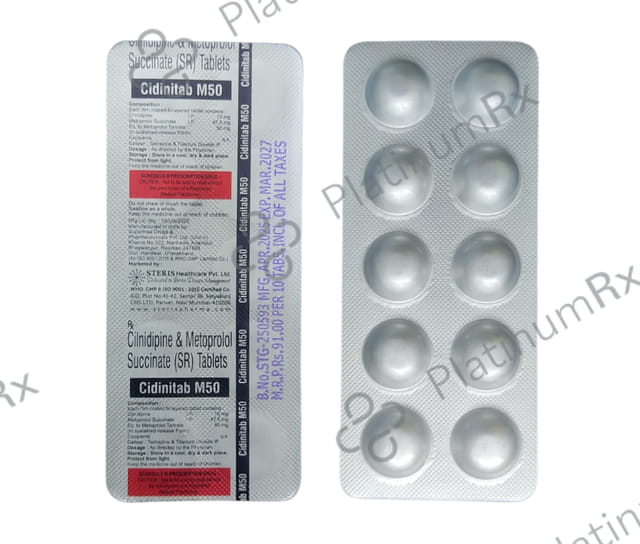 Cidinitab M 50/10mg Tablet SR 10s