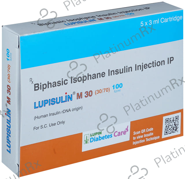 Lupisulin M 30/70 (100 IU/ml) Refill Cartridge / Injection 1*3ml