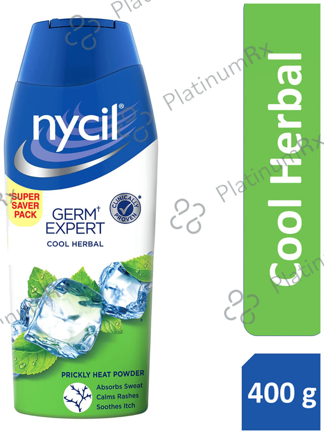 Nycil Germ Expert Prickly Heat Cool Herbal Powder
