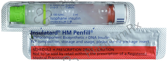 Insulatard HM (100 IU/ml) (1*3ml Refill Cartridge / Injection)