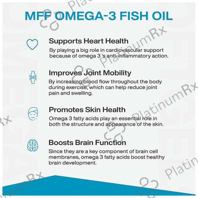 MyFitFuel Fish Oil Omega 3 1000mg Soft Gelatin Capsule 20 capsules