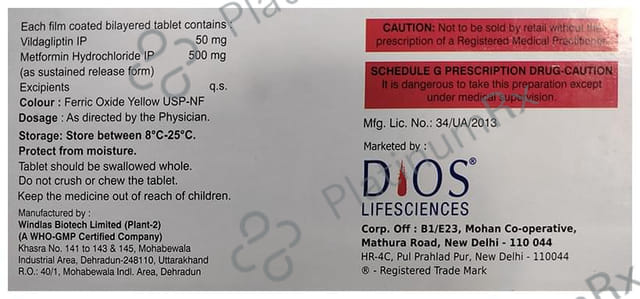 Xilda M 500mg Tablet SR 15s