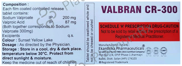 Valbran 300mg Tablet CR 10s